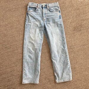 Aritzia Denim Forum The Arlo High Rise Straight 28L Size 30